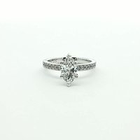 Rene Engagement Ring with IGI LG Diamonds 1ct Total Weight