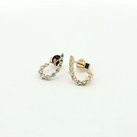 Round Lab Grown Diamond Stud Earrings 0.684ct Total Weight