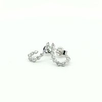 Round Lab Grown Diamond Stud Earrings 0.684ct Total Weight