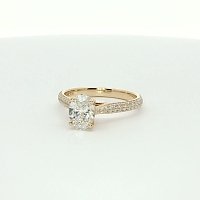 Cathedral Engagement Ring with Natural Diamonds 1.44ct Total Weight