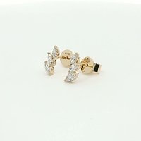 Marquise Lab Grown Diamond Stud Earrings 0.416ct Total Weight