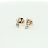 Marquise Lab Grown Diamond Stud Earrings 0.416ct Total Weight
