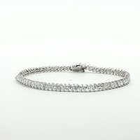 Tennis Bracelet with Marquise Lab Grown 5.02ct Total Weight