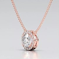 Angeli Halo Claw Set Necklace