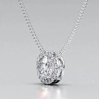 Angeli Halo Claw Set Necklace