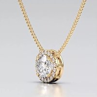 Angeli Halo Claw Set Necklace