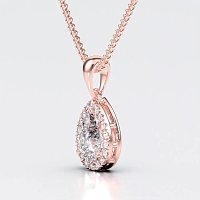 Angeli Halo Claw Set Pendant