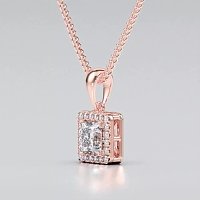 Angeli Halo Claw Set Pendant