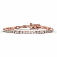 Tennis Bracelet with Round Natural Diamonds 6cts Total Weight