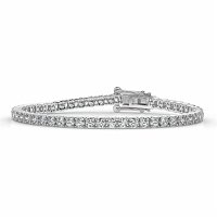 Tennis Bracelet with Round Natural Diamonds 6cts Total Weight