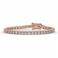Tennis Bracelet with Round Natural Diamonds 9cts Total Weight