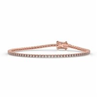 Tennis Bracelet with Round Natural Diamonds 2cts Total Weight