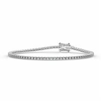 Tennis Bracelet with Round Natural Diamonds 2cts Total Weight