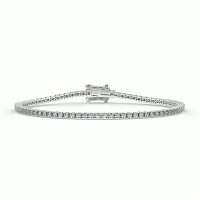 Tennis Bracelet with Round Natural Diamonds 2cts Total Weight