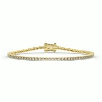 Tennis Bracelet with Round Natural Diamonds 2cts Total Weight