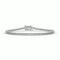 Tennis Bracelet with Round Natural Diamonds 3cts Total Weight