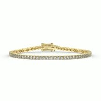 Tennis Bracelet with Round Natural Diamonds 3cts Total Weight