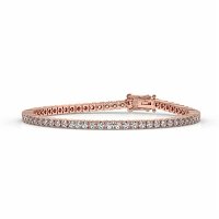 Tennis Bracelet with Round Natural Diamonds 4cts Total Weight