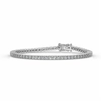 Tennis Bracelet with Round Natural Diamonds 4cts Total Weight
