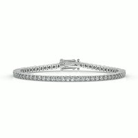 Tennis Bracelet with Round Natural Diamonds 4cts Total Weight