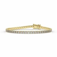 Tennis Bracelet with Round Natural Diamonds 5cts Total Weight