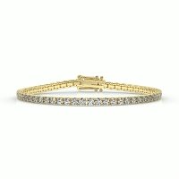 Tennis Bracelet with Round Natural Diamonds 5cts Total Weight