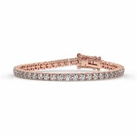 Tennis Bracelet with Round Natural Diamonds 7cts Total Weight
