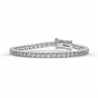 Tennis Bracelet with Round Natural Diamonds 7cts Total Weight