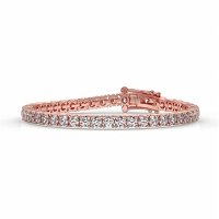 Tennis Bracelet with Round Natural Diamonds 8cts Total Weight