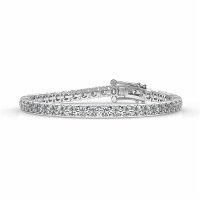 Tennis Bracelet with Round Natural Diamonds 8cts Total Weight