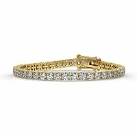 Tennis Bracelet with Round Natural Diamonds 10cts Total Weight