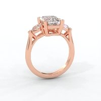 Calista 3 Stones Pear