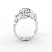 Calista 3 Stones Pear