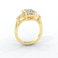 Calista 3 Stones Pear