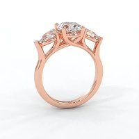 Dalia 3 Stones Pear