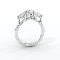Dalia 3 Stones Oval