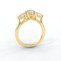 Dalia 3 Stones Oval