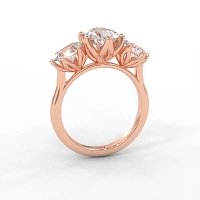 Tulip 3 Stones Oval