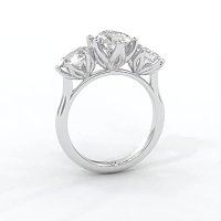 Tulip 3 Stones Oval