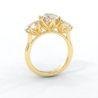 Tulip 3 Stones Oval