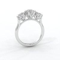 Tulip 3 Stones Oval