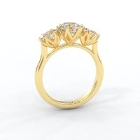 Tulip 3 Stones Oval
