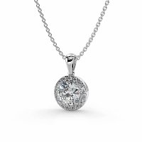 Angeli Halo Claw Set Pendant