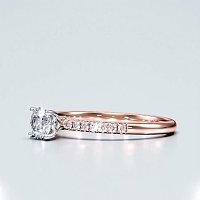 Petite Traditional Claw Set Diamond Engagement Ring