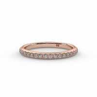 Rene Straight Claw Set Wedding Ring
