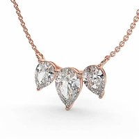 Trilogy Pendant with Attached Chain