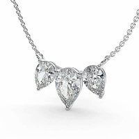 Trilogy Pendant with Attached Chain