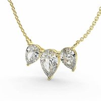 Trilogy Pendant with Attached Chain