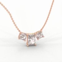 Trilogy Pendant with attached chain