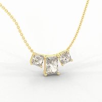Trilogy Pendant with attached chain